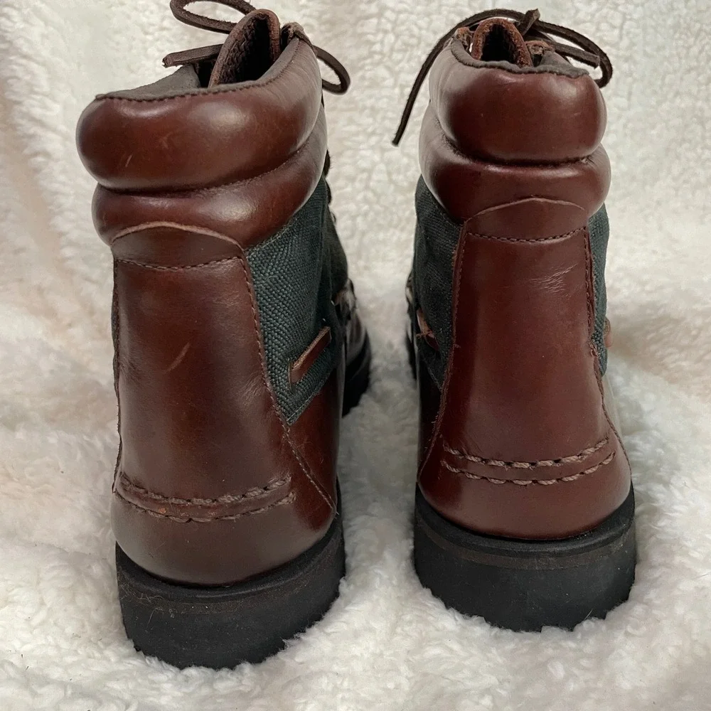 Quoddy Vintage Men's Leather Moc Toe Lace-Up Boots Made in USA Unworn w/ Box